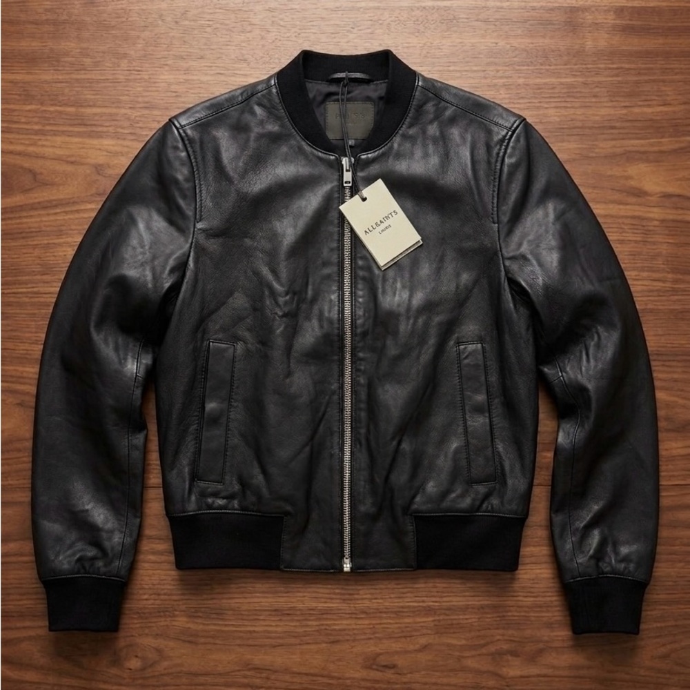 ALLSAINTS Orten Leather Bomber Jacket